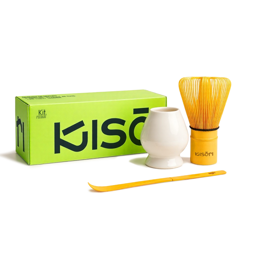 Batidor Chasen Bambú y Soporte Kusenaoshi